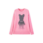 Women's Jacquard Texture Knit Pullover